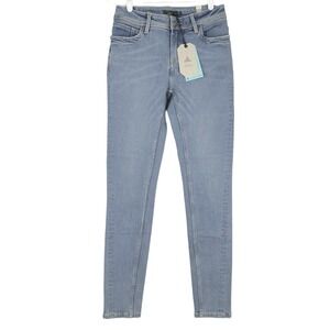 PrAna Women's Blue Denim Jeans Sz 6/28 Classic Slim Fit Organic Cotton NWT $139